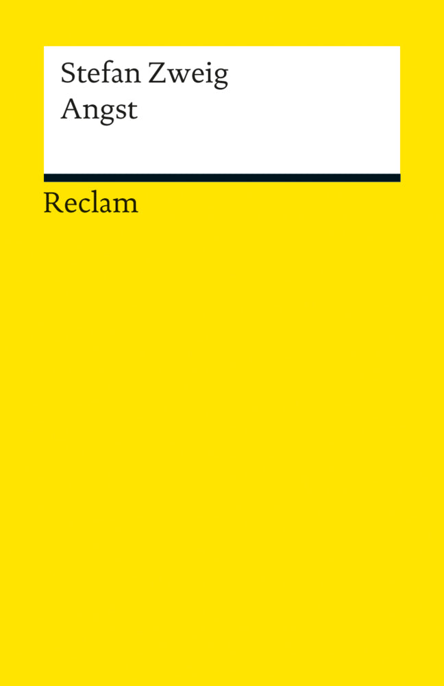 Angst. Novelle (Stefan Zweig)