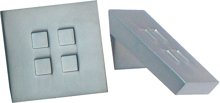 Möbelknopf 30 mm Zinkdruckguss vernickelt