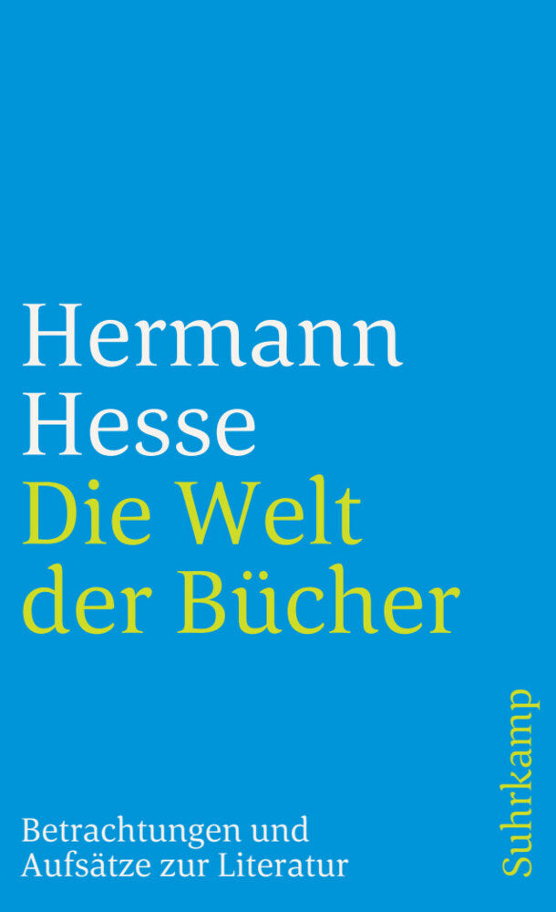 Die Welt der Bücher (Hermann Hesse)