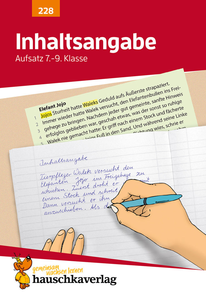 Inhaltsangabe. Aufsatz 7.-9. Klasse (Gerhard Widmann)