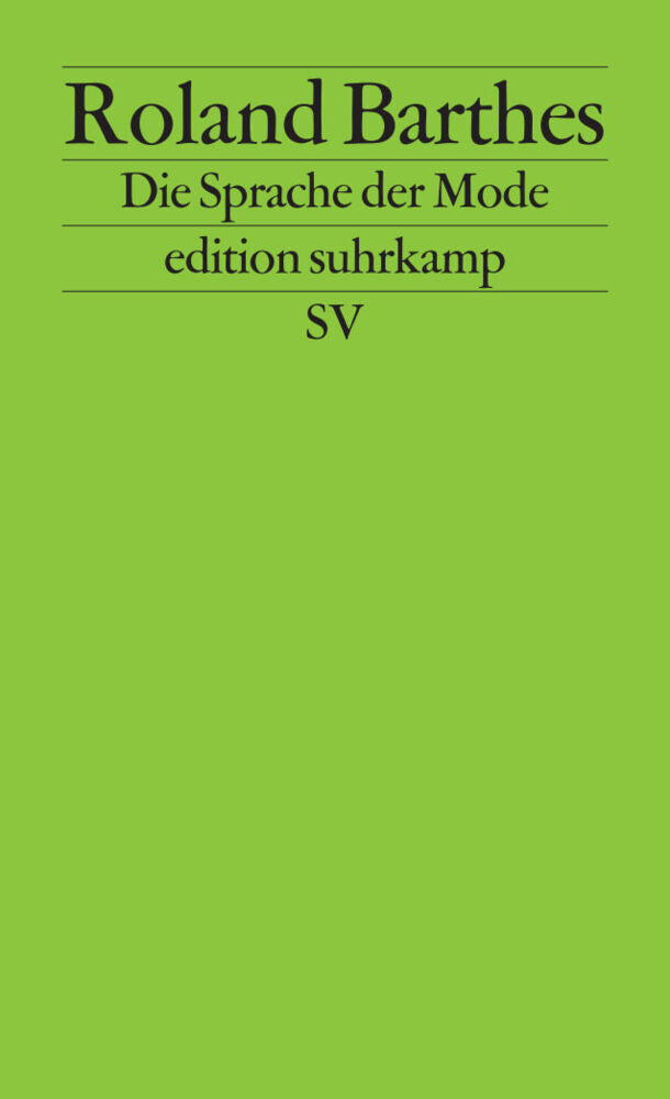 Die Sprache der Mode (Roland Barthes)