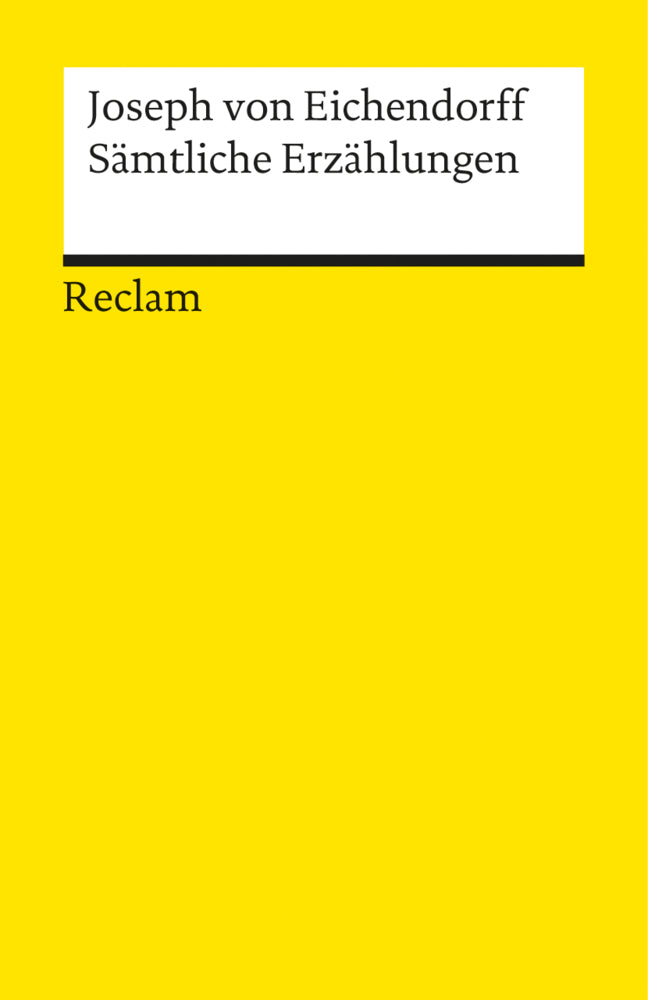 Sämtliche Erzählungen (Joseph Von Eichendorff)