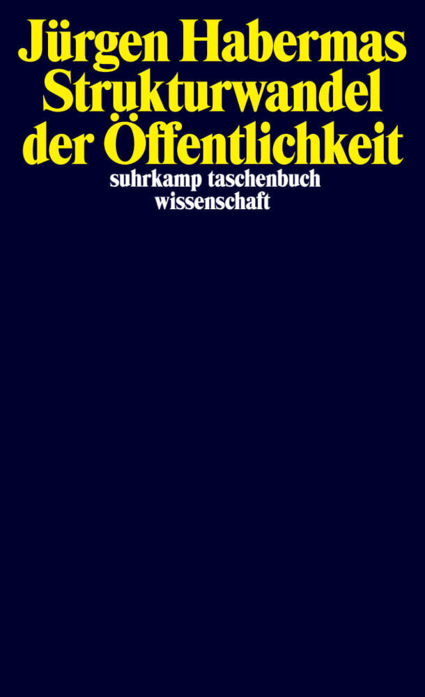 Strukturwandel der Öffentlichkeit (Jürgen Habermas)