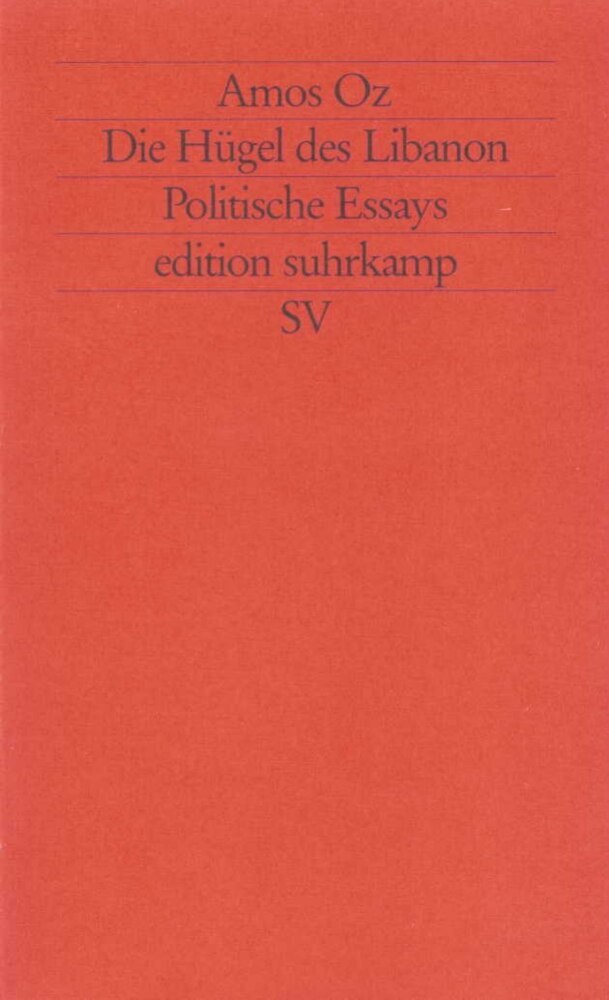 Die Hügel des Libanon (Amos Oz)
