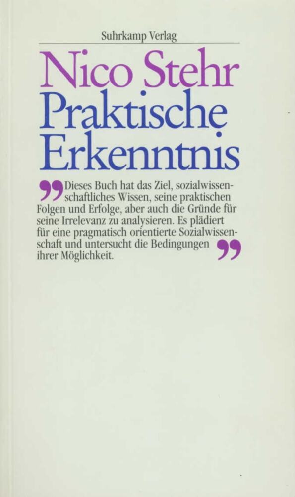 Praktische Erkenntnis (Nico Stehr)