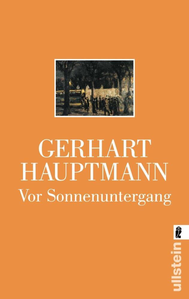 Vor Sonnenuntergang (Gerhart Hauptmann)