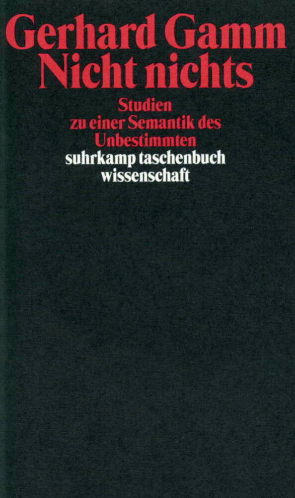 Nicht nichts (Gerhard Gamm)