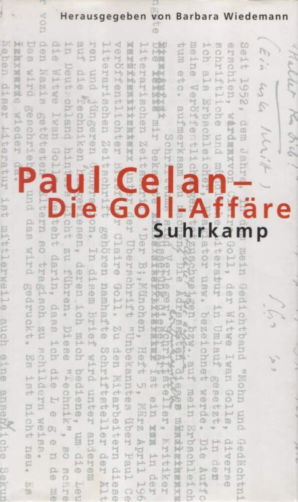 Paul Celan, Die Goll-Affäre (Barbara Wiedemann)