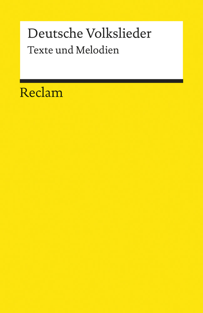 Deutsche Volkslieder. Texte und Melodien