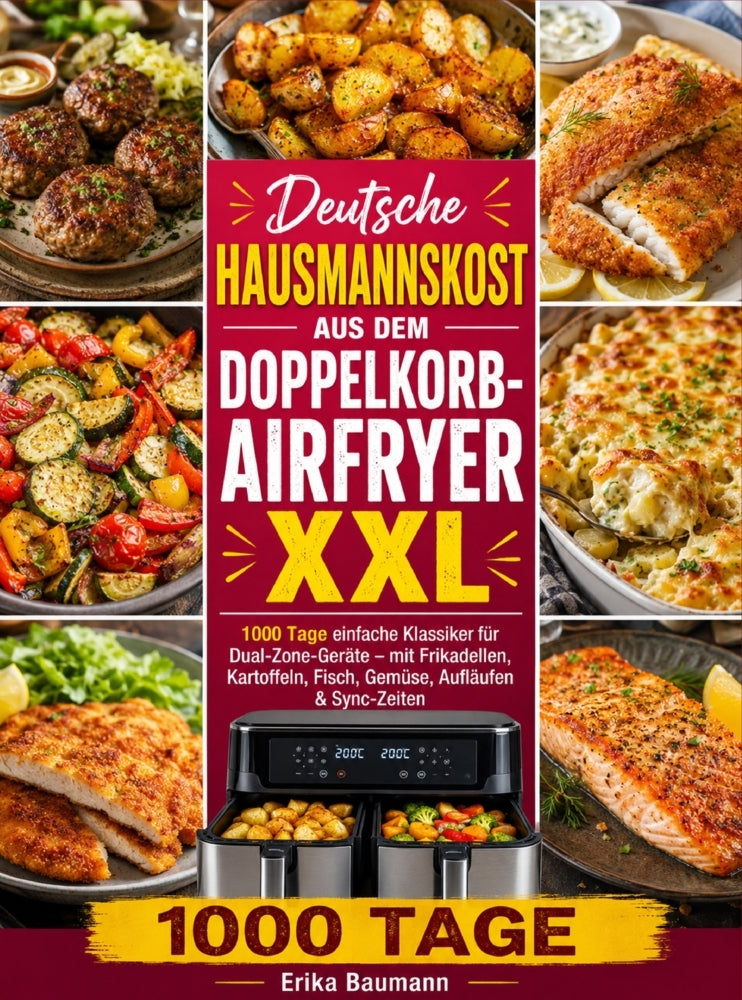 Deutsche Hausmannskost aus dem Doppelkorb-Airfryer XXL (Erika Baumann)