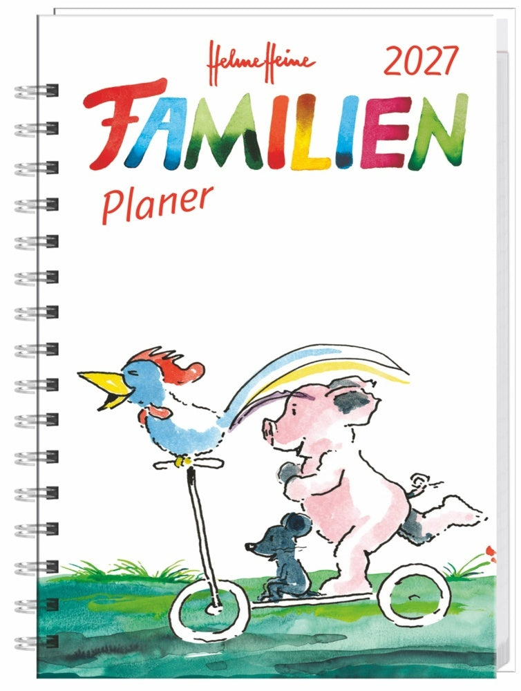 Helme Heine: Familienplaner-Buch A6 2027