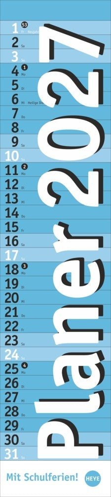 Langplaner, hellblau 2027