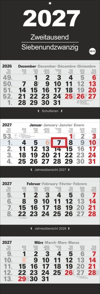 4-Monatsplaner 2027