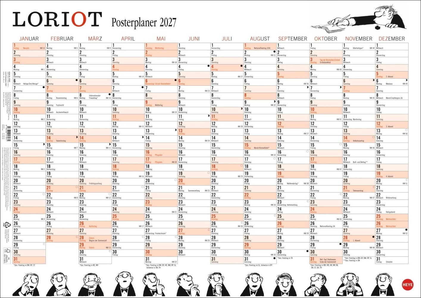 Loriot Posterplaner 2027