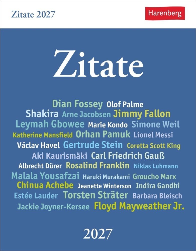 Zitate Tagesabreißkalender 2027 (Berthold Budde)