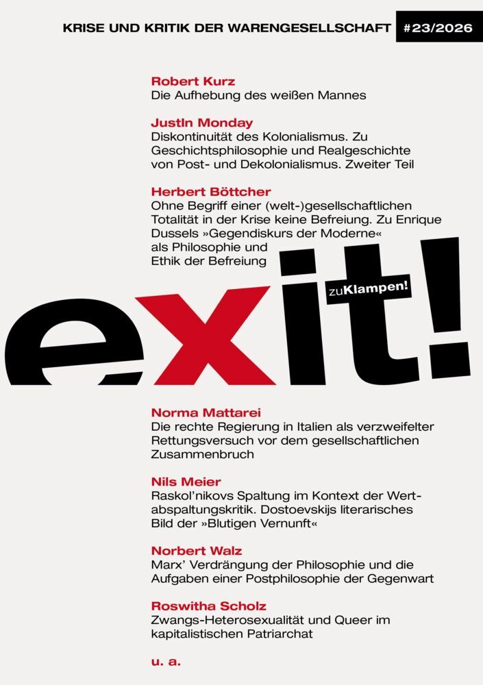 exit! Krise und Kritik der Warengesellschaft 23/2026 (Robert Kurz)