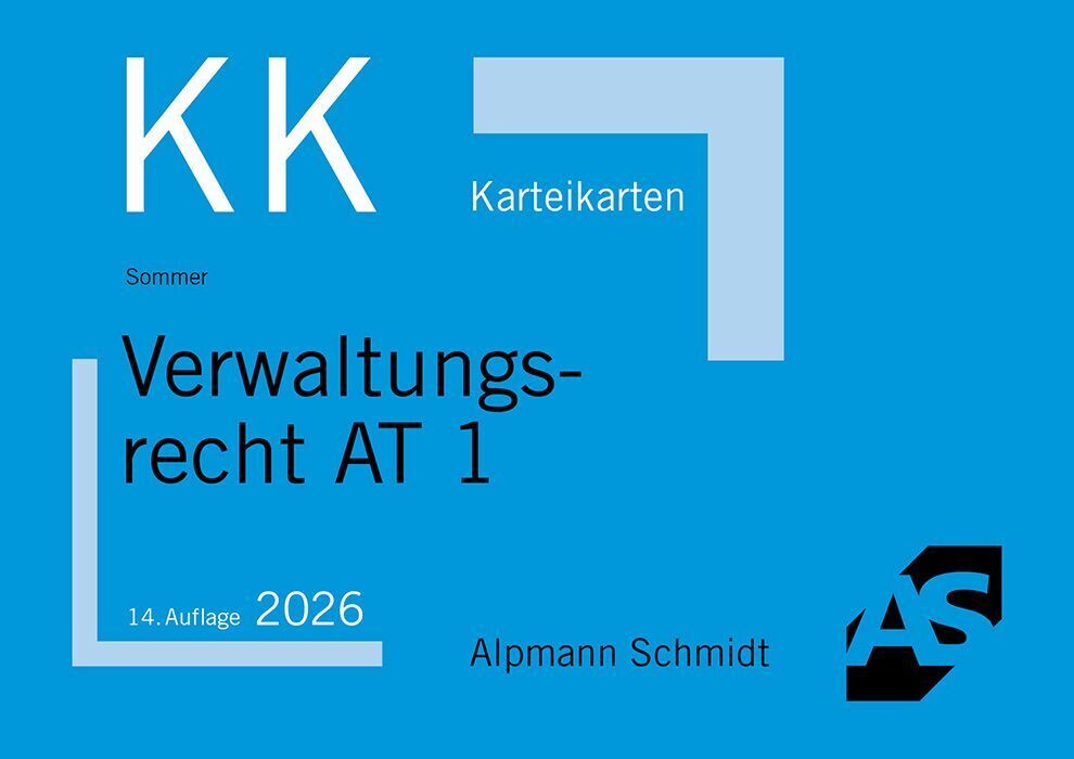 Karteikarten Verwaltungsrecht AT 1 (Christian Sommer)