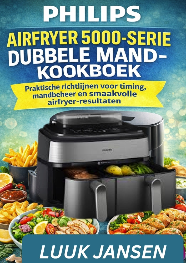 Philips Airfryer 5000-Serie Dubbele Mand-Kookboek (Luuk Jansen)