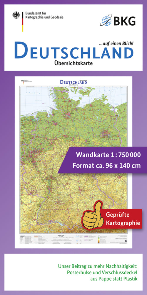 Deutschland auf einen Blick! (Bkg - Bundesamt Für Kartographie Und Geodäsie)