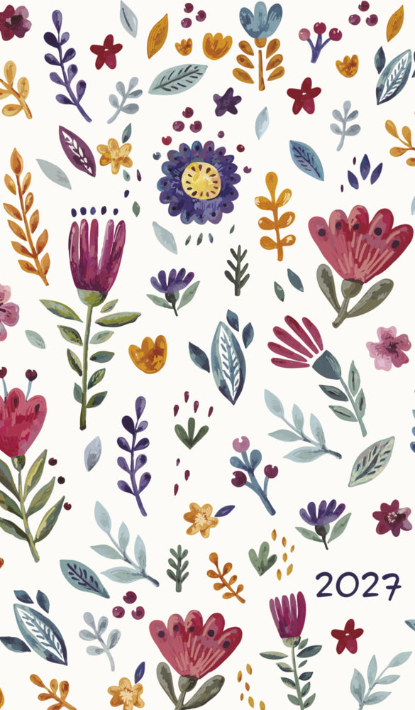 Taschenkalender Youngtimer Flowers 2027 (Korsch Verlag)