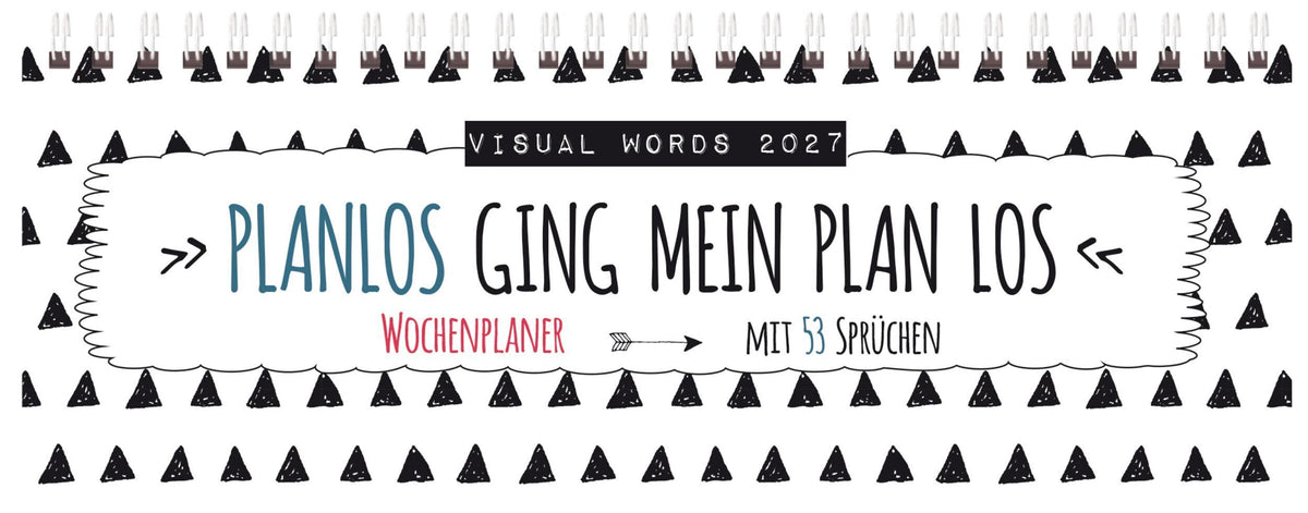 Tischquerkalender Visual Words 2027 (Korsch Verlag)