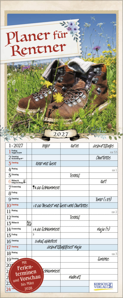 Planer für Rentner 2027 (Korsch Verlag)