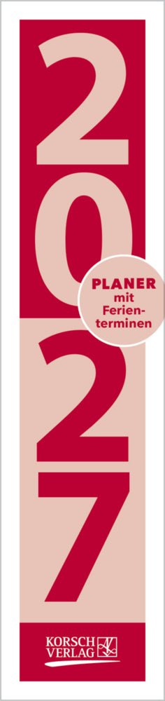 Streifenplaner Compact Rot 2027 (Korsch Verlag)