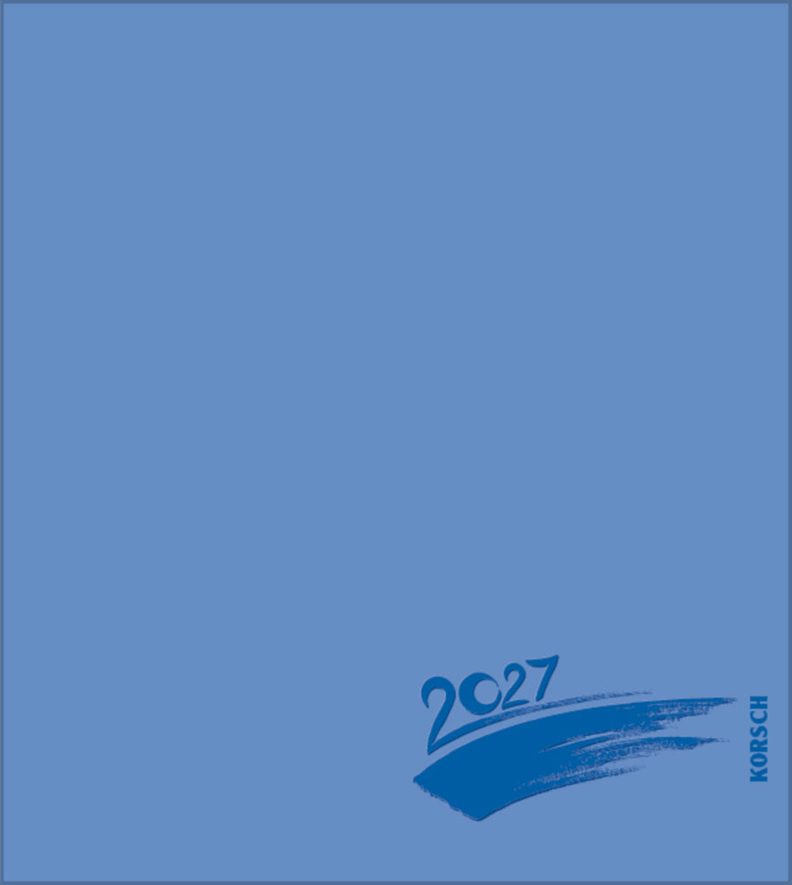 Foto-Malen-Basteln Bastelkalender blau 2027 (Korsch Verlag)