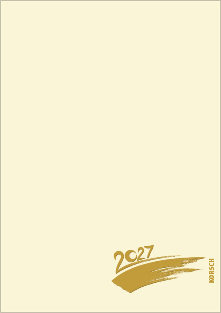 Foto-Malen-Basteln A4 chamois mit Folienprägung 2027 (Korsch Verlag)