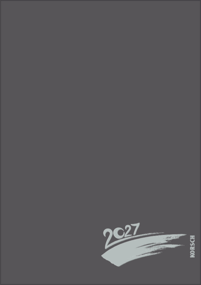 Foto-Malen-Basteln A4 anthrazit mit Folienprägung 2027 (Korsch Verlag)