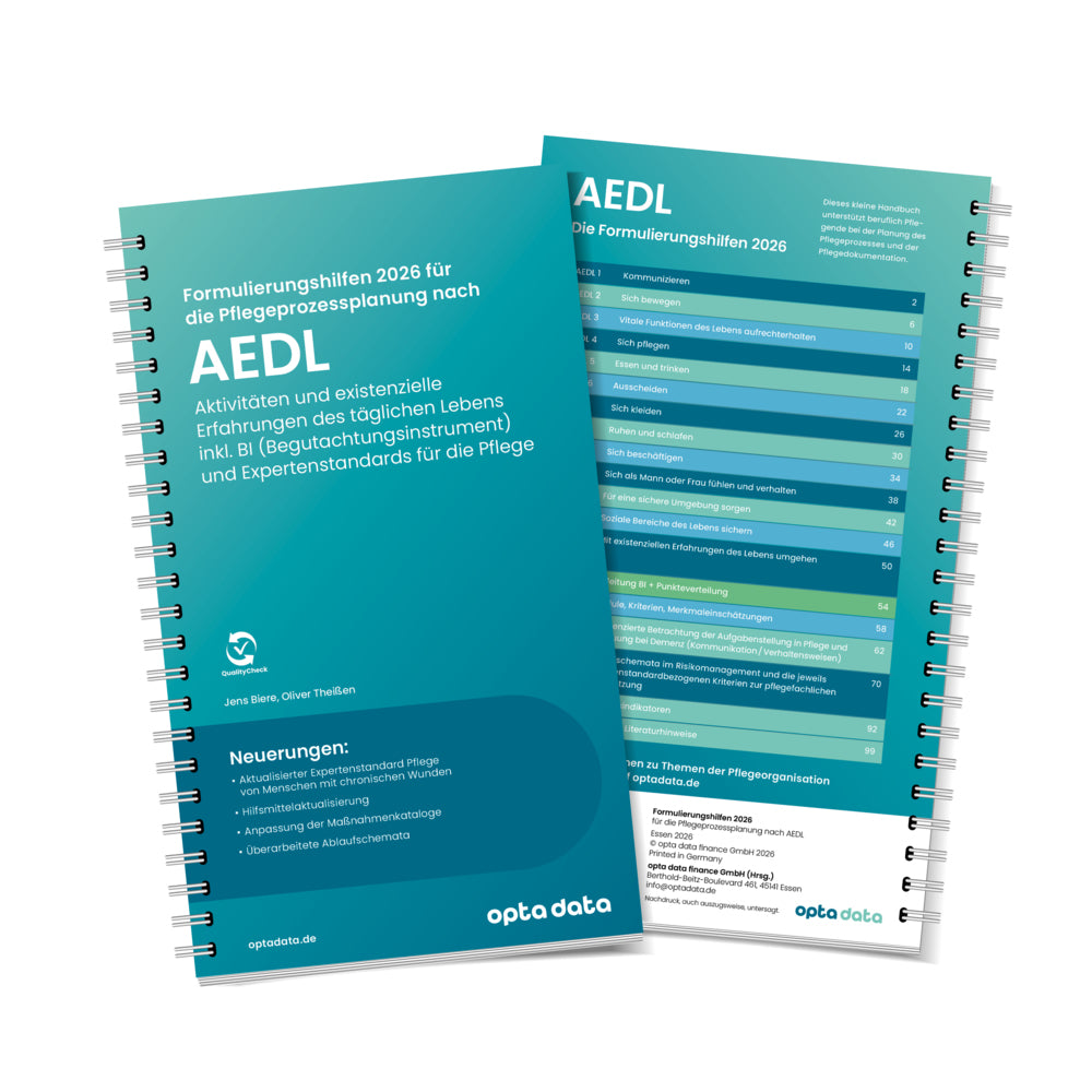 Die Formulierungshilfen für die Pflegeprozessplanung nach AEDL