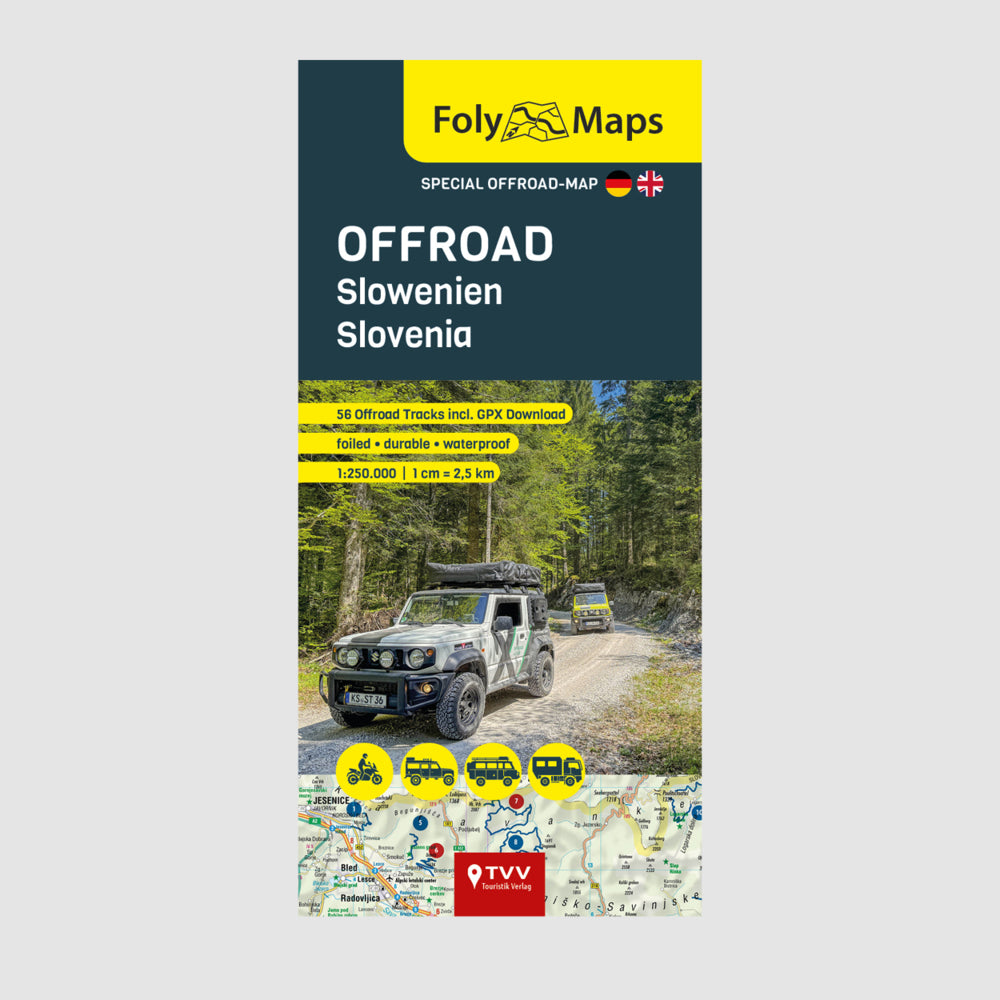FolyMaps OFFROAD Slowenien 1:250 000 (Bikerbetten - Tvv Touristik Verlag Gmbh)