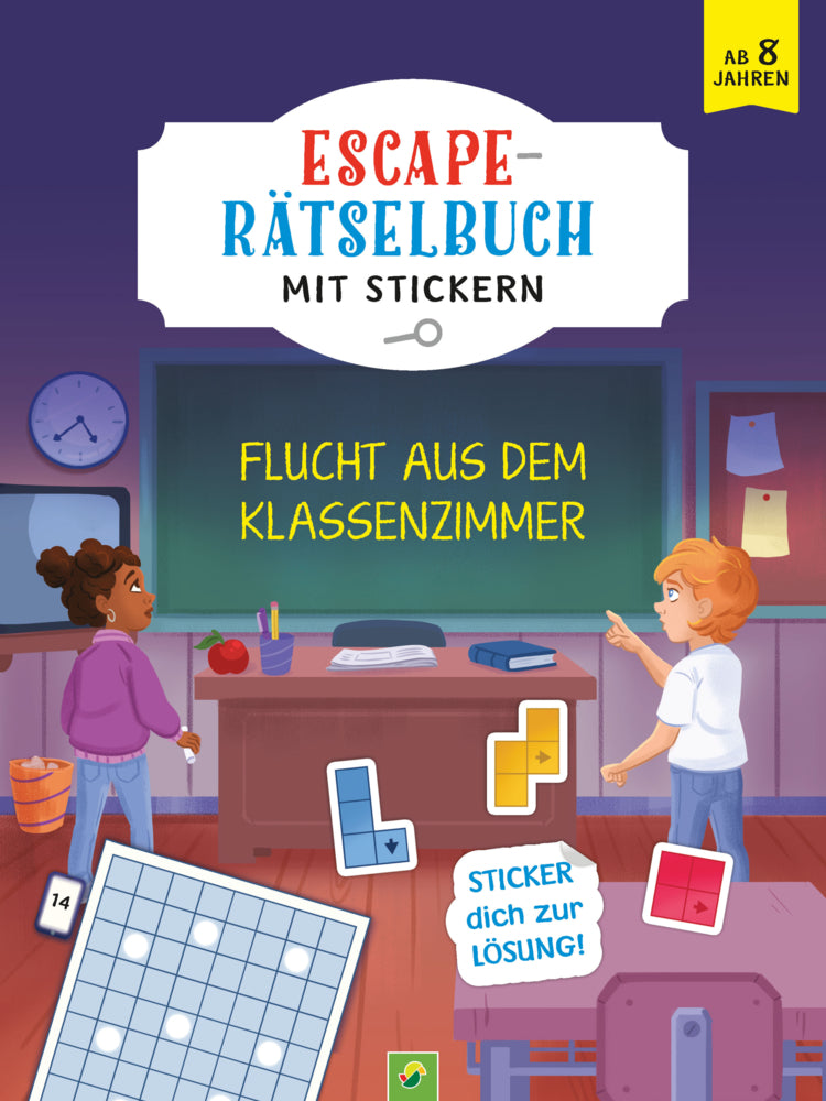 Mein Escape-Rätsel Stickerbuch Flucht aus dem Klassenzimmer