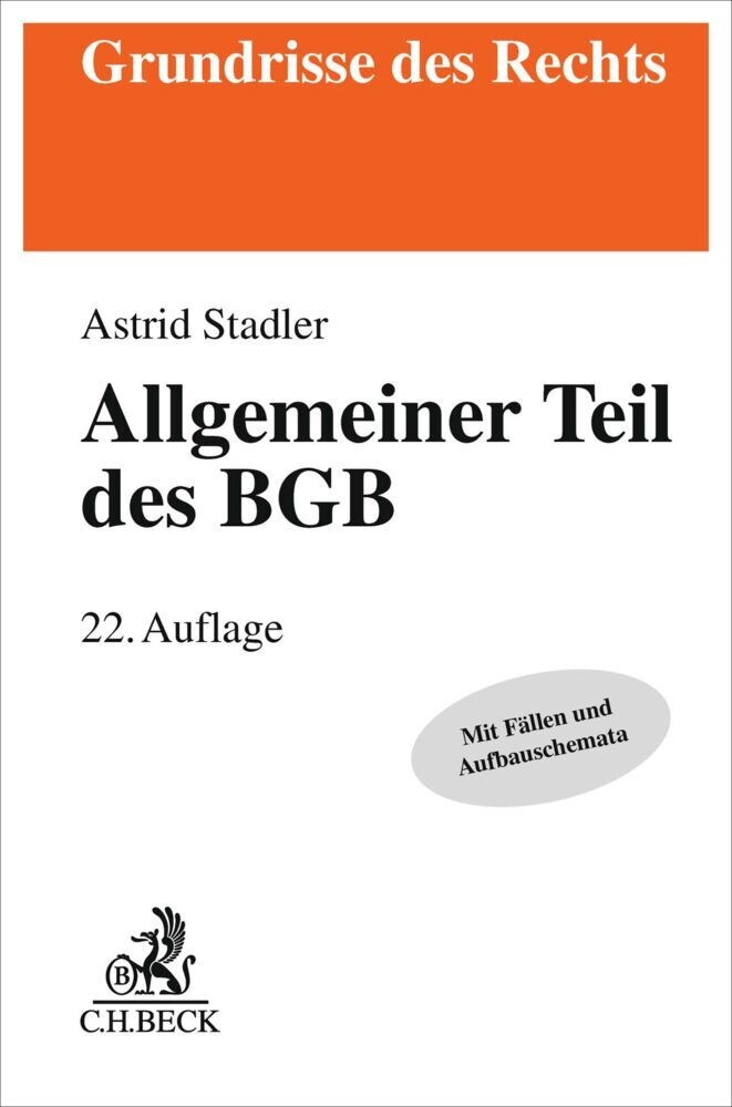 Allgemeiner Teil des BGB (Bernd Rüthers)