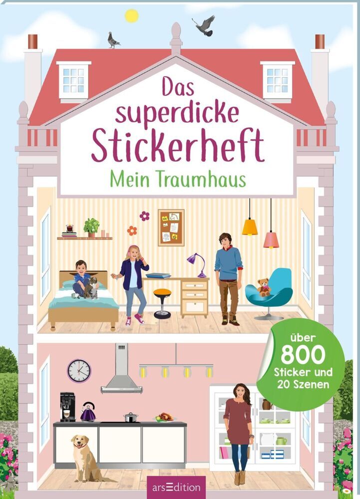 Das superdicke Stickerheft - Mein Traumhaus