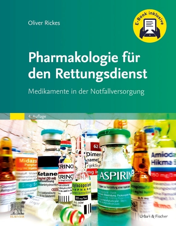 Pharmakologie für den Rettungsdienst + E-Book (Oliver Rickes)