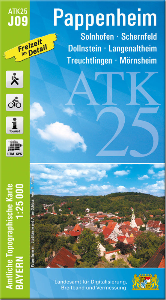ATK25-J09 Pappenheim (Amtliche Topographische Karte 1:25000) (Breitband Und Vermessung, Bayern Landesamt Für Digitalisierung)
