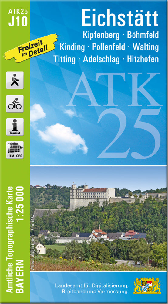 ATK25-J10 Eichstätt (Amtliche Topographische Karte 1:25000) (Breitband Und Vermessung, Bayern Landesamt Für Digitalisierung)