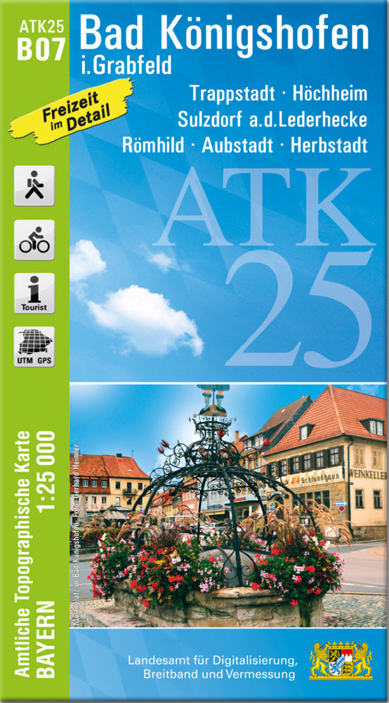 ATK25-B07 Bad Königshofen i.Grabfeld (Amtliche Topographische Karte 1:25000) (Breitband Und Vermessung, Bayern Landesamt Für Digitalisierung)