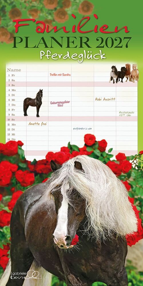 Familienplaner Pferd 2027 (Gabriele Boiselle)