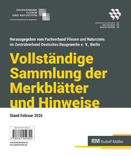 Merkblätter Fliesen Komplettpaket (Fachverband Fliesen Und Naturstein Im Zentralverband Deutsches Baugewerbe E.V.)