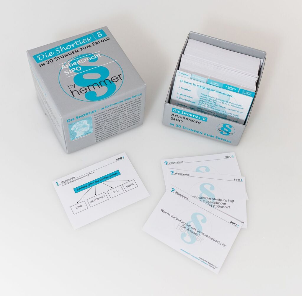 Shorties Box 8: Arbeitsrecht, Strafprozessordnung (StPO) (Karl-Edmund Hemmer)
