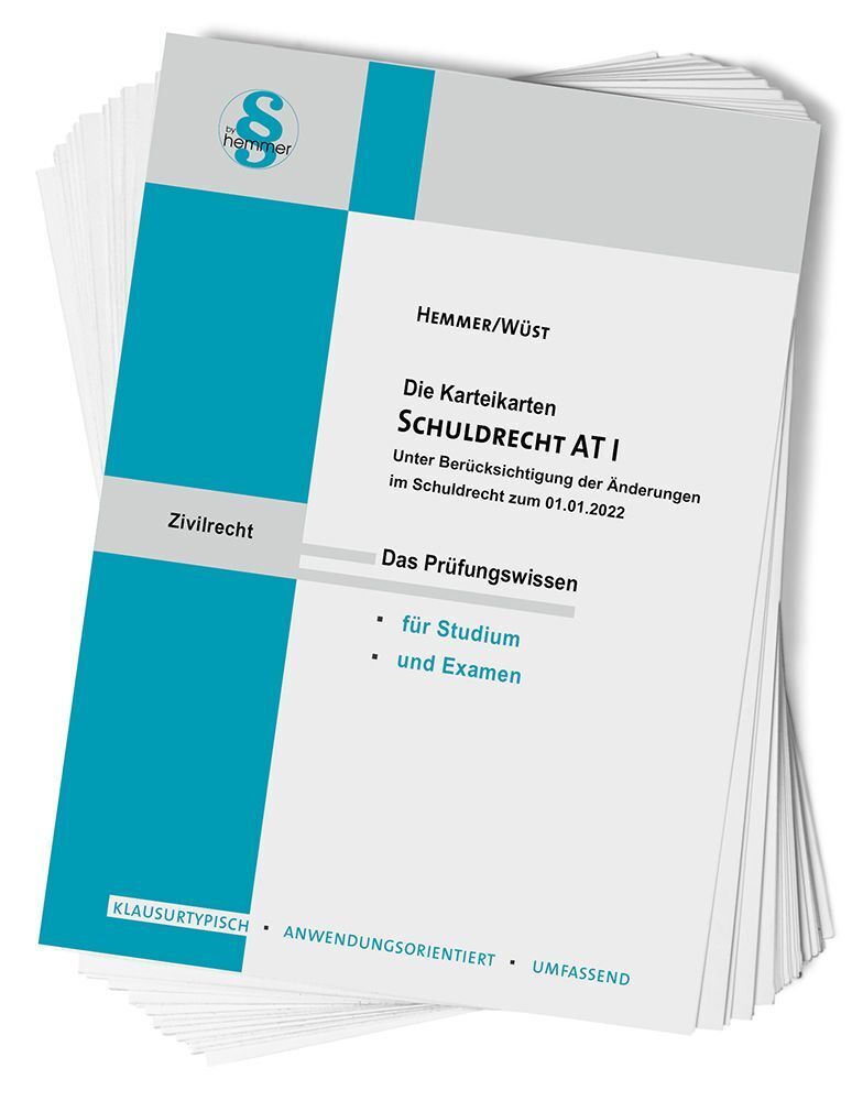 Karteikarte Schuldrecht AT I (Karl-Edmund Hemmer)