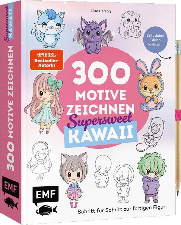 300 Motive zeichnen - Supersweet Kawaii (Lise Herzog)