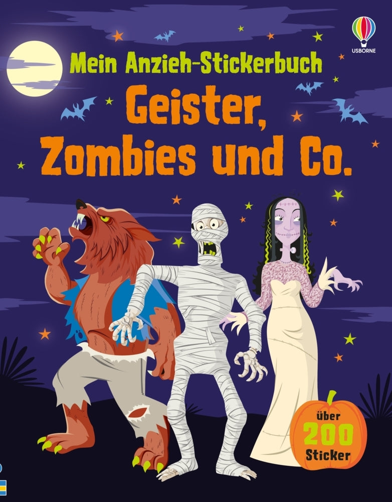 Mein Anzieh-Stickerbuch: Geister, Zombies und Co. (Louie Stowell)