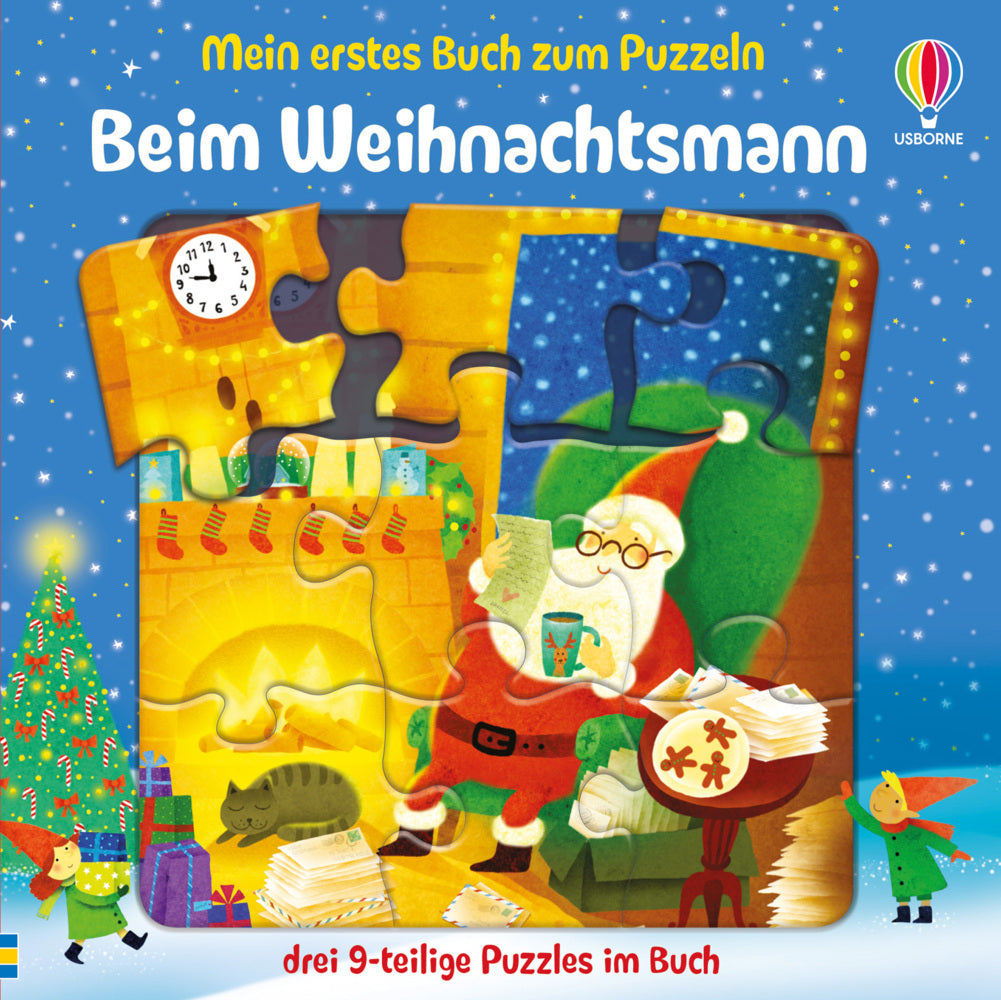 Mein erstes Buch zum Puzzeln: Beim Weihnachtsmann (Sam Taplin)