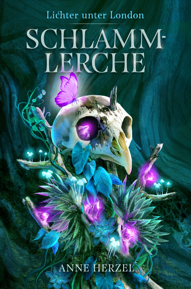 Schlammlerche (Lichter unter London) mit gestaltetem Farbschnitt (Anne Herzel)