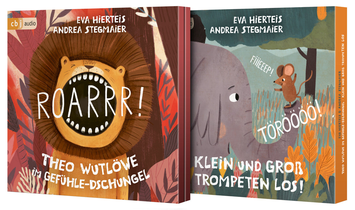 Roarrr! Theo Wutlöwe im Gefühle-Dschungel + TÖRÖÖÖÖ! FIIIEEEP! Klein und Groß trompeten los!, 1 Audio-CD (Eva Hierteis)