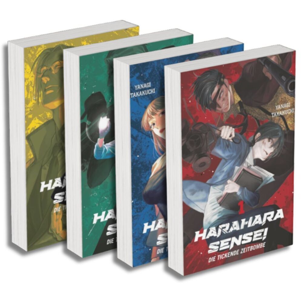Harahara Sensei - Die tickende Zeitbombe: Manga Pack (Band 1-4) (Yanagi Takakuchi)