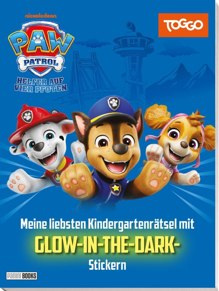 PAW Patrol: Meine liebsten Kindergartenrätsel mit GLOW-IN-THE-DARK -Stickern (Panini)